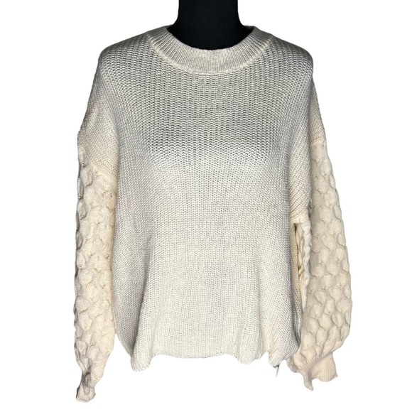 New Women's  Cream Oversized Sweater - Picture 1 of 4